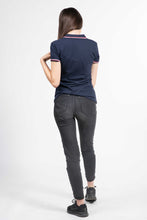 Load image into Gallery viewer, LE POLO FEMME FENIXEYVI MARINE&BLANC ROUGE