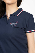 Load image into Gallery viewer, LE POLO FEMME FENIXEYVI MARINE&BLANC ROUGE