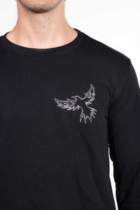 LE SWEAT-SHIRT NOIR CŒUR DE FENIX