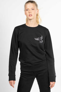 LE SWEAT-SHIRT NOIR CŒUR DE FENIX