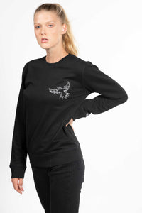 LE SWEAT-SHIRT NOIR CŒUR DE FENIX