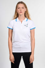 Load image into Gallery viewer, LE POLO FEMME FENIXEYVI BLANC&amp;TURQUOISE
