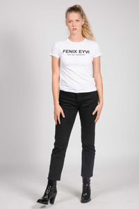 LE T-SHIRT FEMME FENIXEYVI COUPE AJUSTÉE EN COTON BLANC