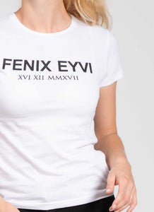 LE T-SHIRT FEMME FENIXEYVI COUPE AJUSTÉE EN COTON BLANC