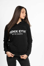 Load image into Gallery viewer, LE SWEAT-SHIRT A CAPUCHE NOIR POCHES LATERALES FENIXEYVI
